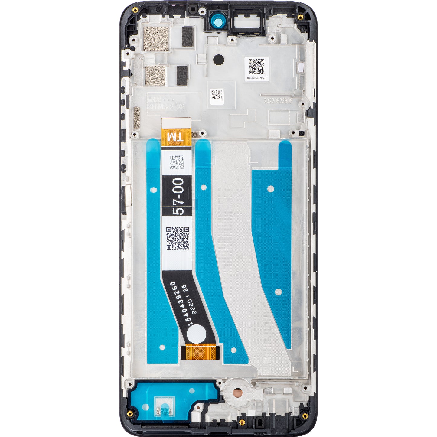 Berøringsskjerm Motorola Moto G32, med ramme, Grå (Mineralgrå), Servicepakke 5D68C21151