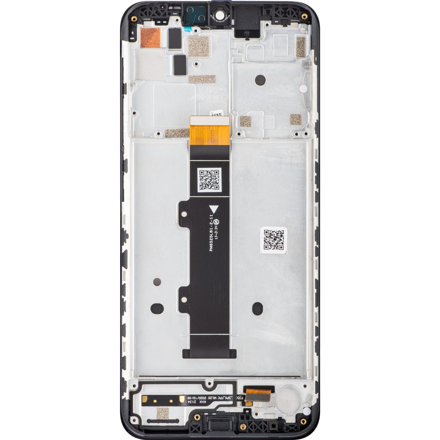 Berøringsskjerm Motorola Moto G20, med ramme, svart, Service Pack 5D68C185521
