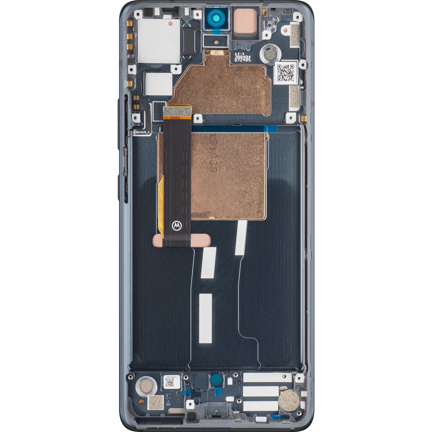 Berøringsskjerm Motorola Edge 30 Fusion, med ramme, svart (kosmisk grå), Servicepakke 5D68C21527