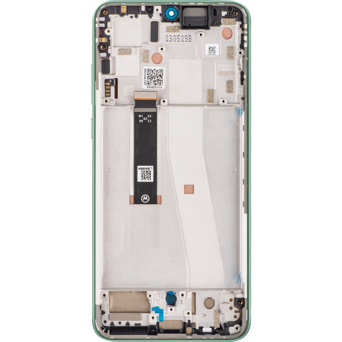 Berøringsskjerm Motorola Edge 30 Neo, med ramme, grønn (Aqua Foam), Service Pack 5D68C21406