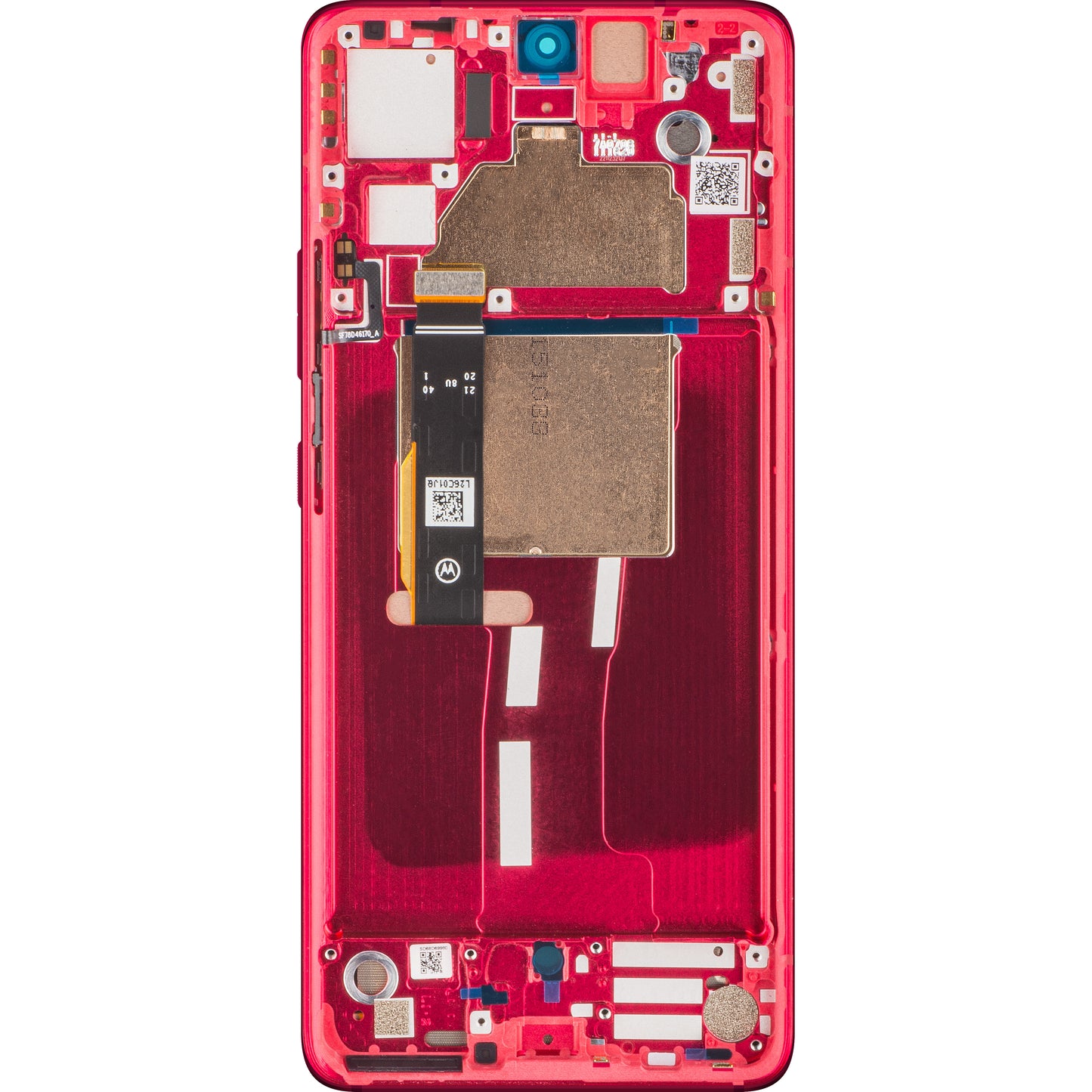 Berøringsskjerm Motorola Edge 30 Fusion, med ramme, rød (Viva Magenta), Service Pack 5D68C22034