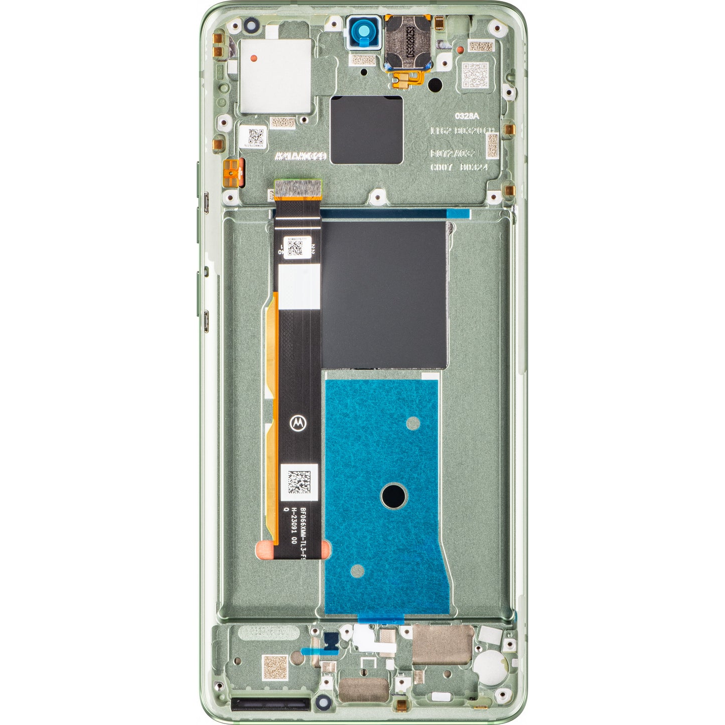 Motorola Edge 40 berøringsskjerm med ramme, Nebula Green, Service Pack 5D68C22672