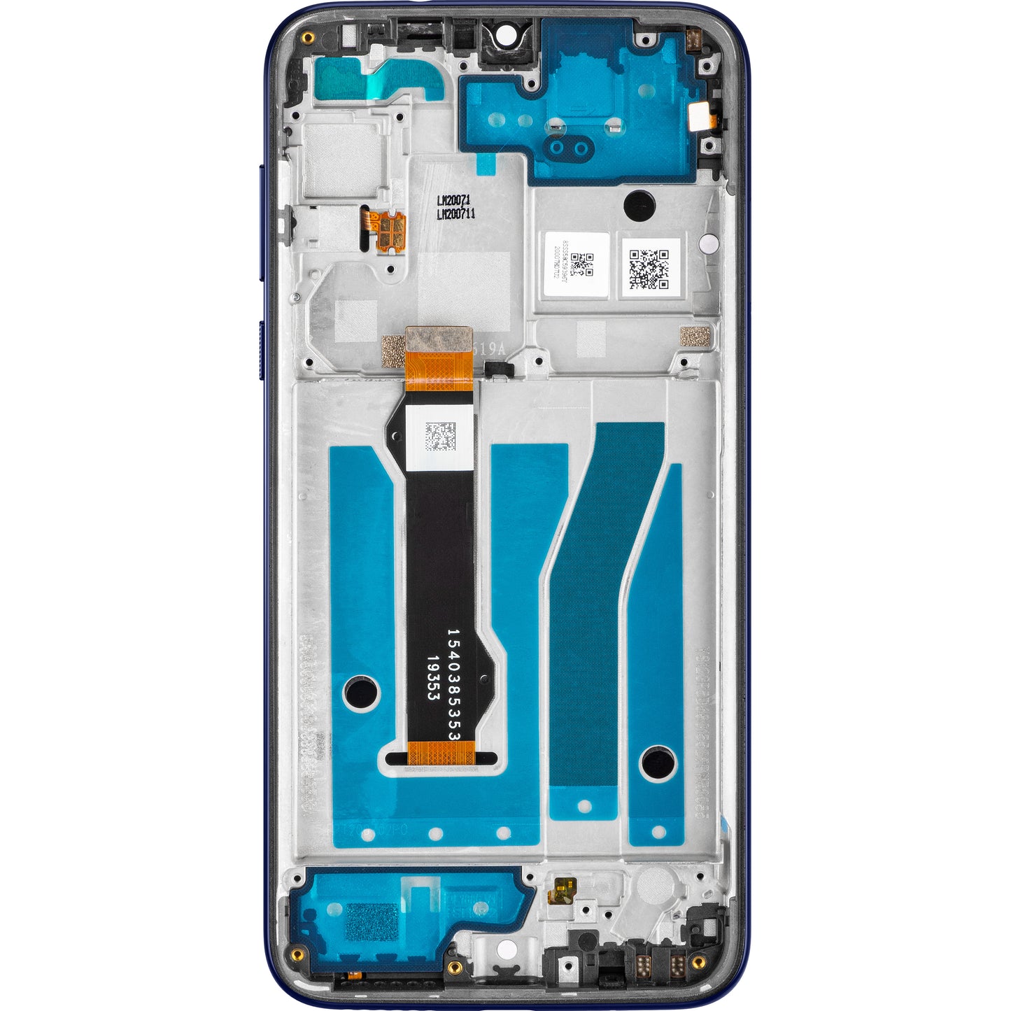 Berøringsskjerm Motorola Moto G8 Plus, med ramme, mørkeblå, servicepakke 5D68C155528