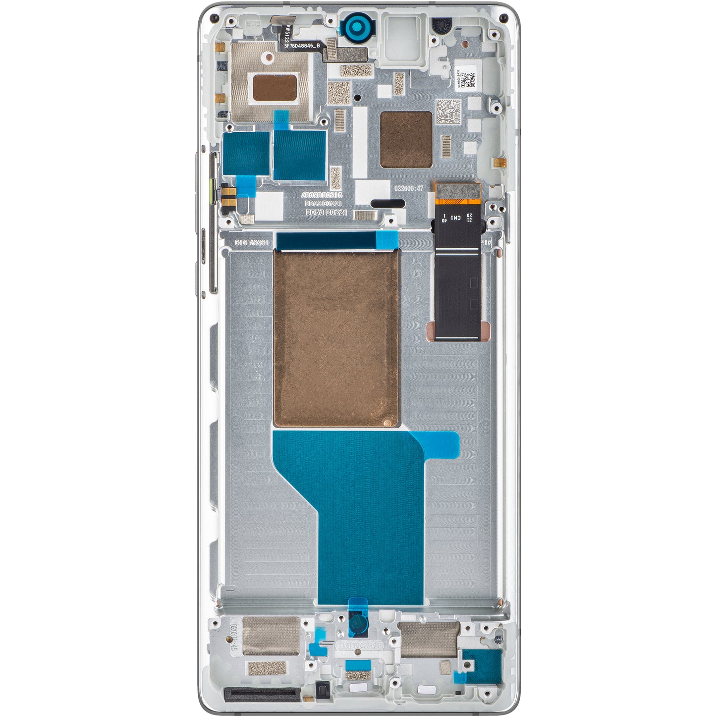 Berøringsskjerm Motorola Edge 30 Ultra, med ramme, Starlight White, Service Pack 5D68C21453