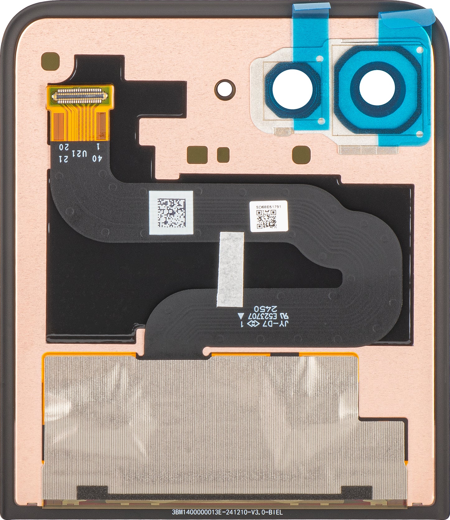 Display med Touchscreen Motorola Razr 60 Ultra, Sub Outer, Service Pack 5D68C29811