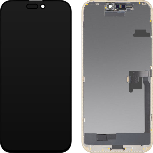 Display med MP Touchscreen kompatibel med Apple iPhone 16 Pro Max, med ramme, OLED FHD Diagnostic versjon, Svart