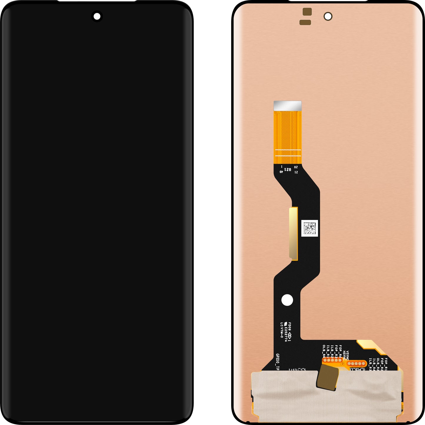 Display med Touchscreen MP kompatibel med Motorola Edge 60