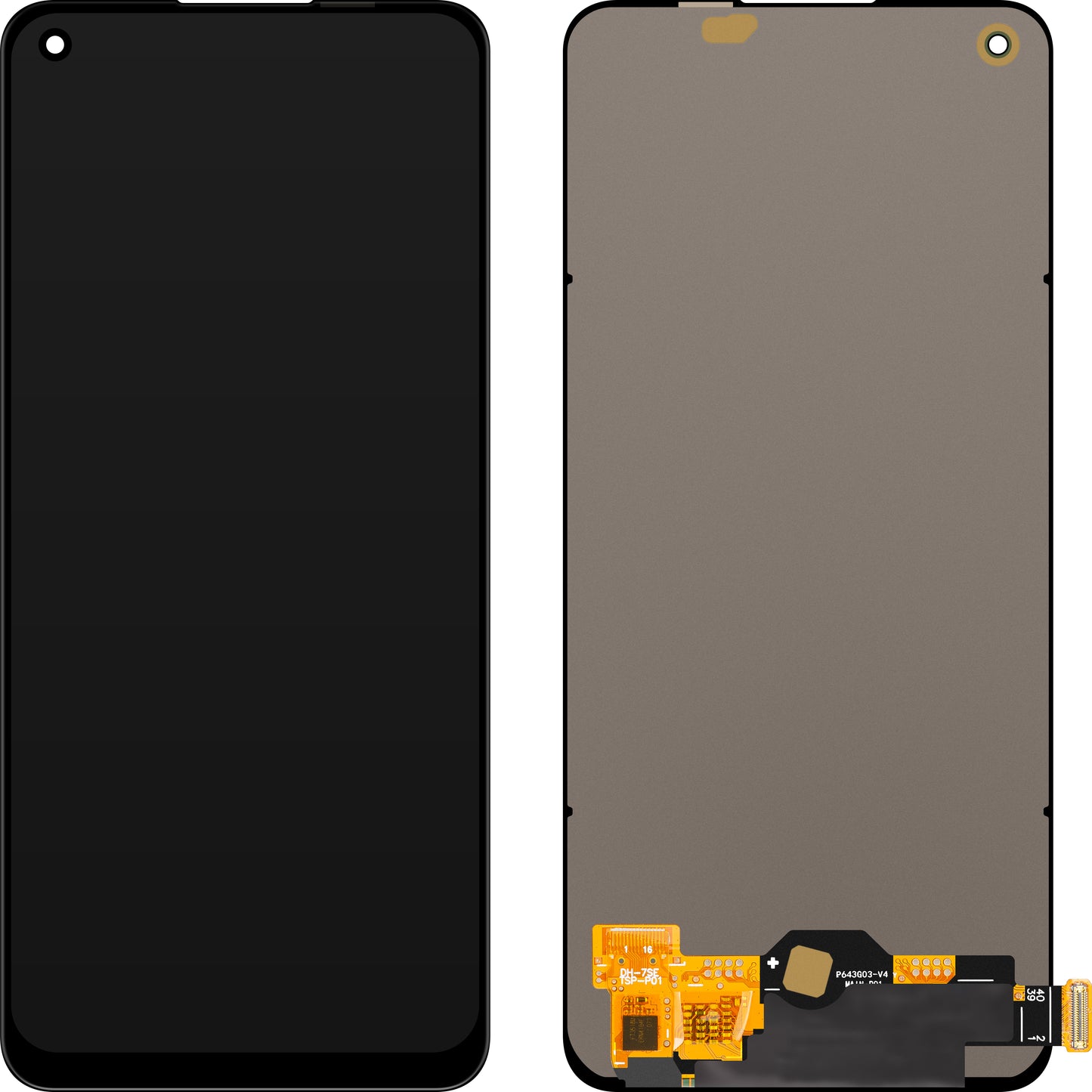 MP berøringsskjermdisplay kompatibel med Oppo A78 4G / F21 Pro / Find X5 Lite / Reno7 / Reno7 SE 5G / Reno8 4G / Reno8 T, OLED-versjon