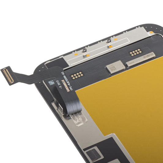 Display med MP Touchscreen kompatibel med Apple iPhone 15 Plus, med ramme, Soft OLED FHD IC Movable versjon, Svart