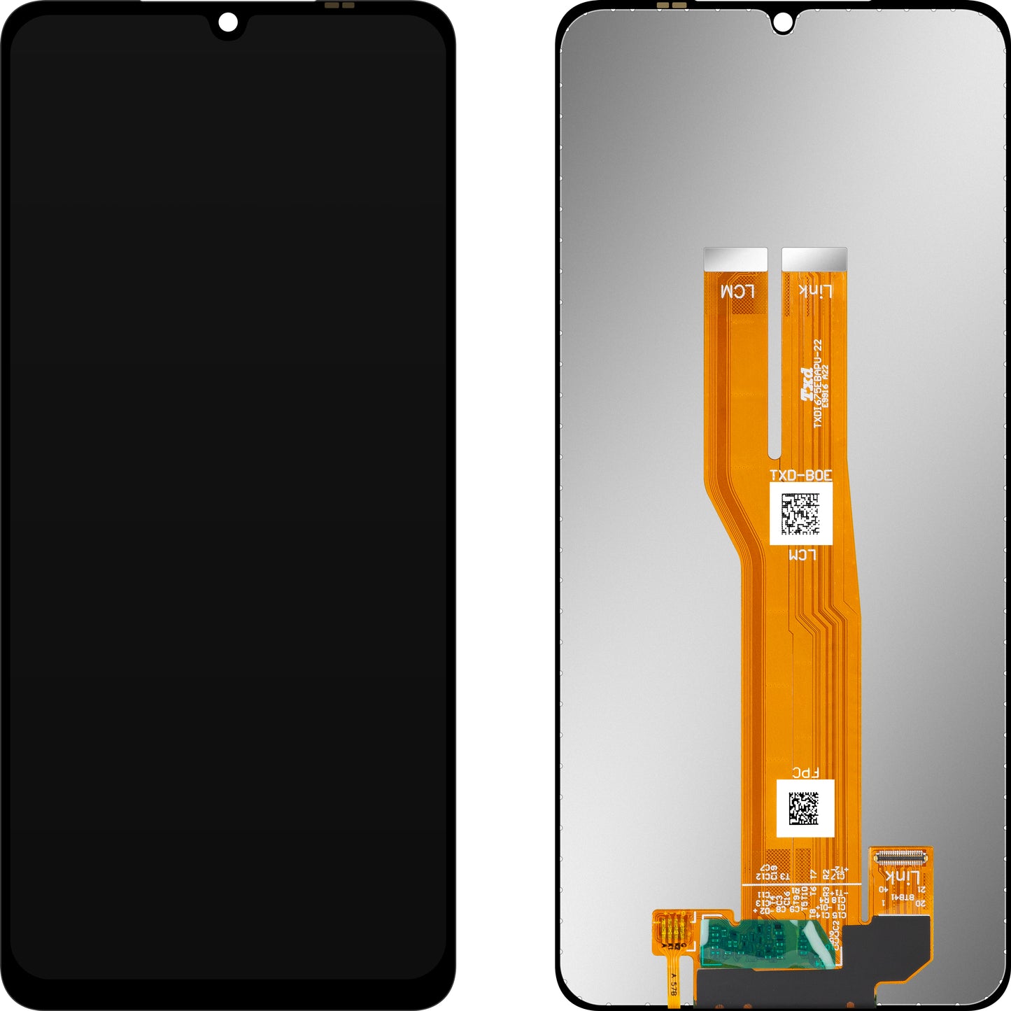 Display med MP Touchscreen kompatibel med Samsung Galaxy A07 4G A075