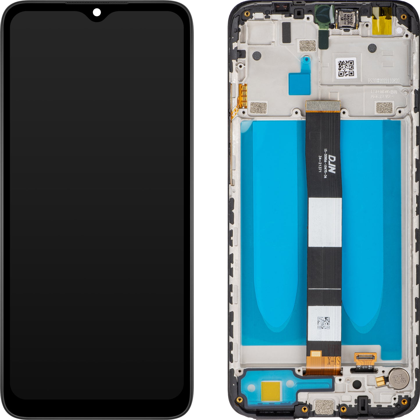 Display med Touchscreen MP kompatibel med Xiaomi Redmi 9C NFC / 9C / 9A, med ramme, Svart