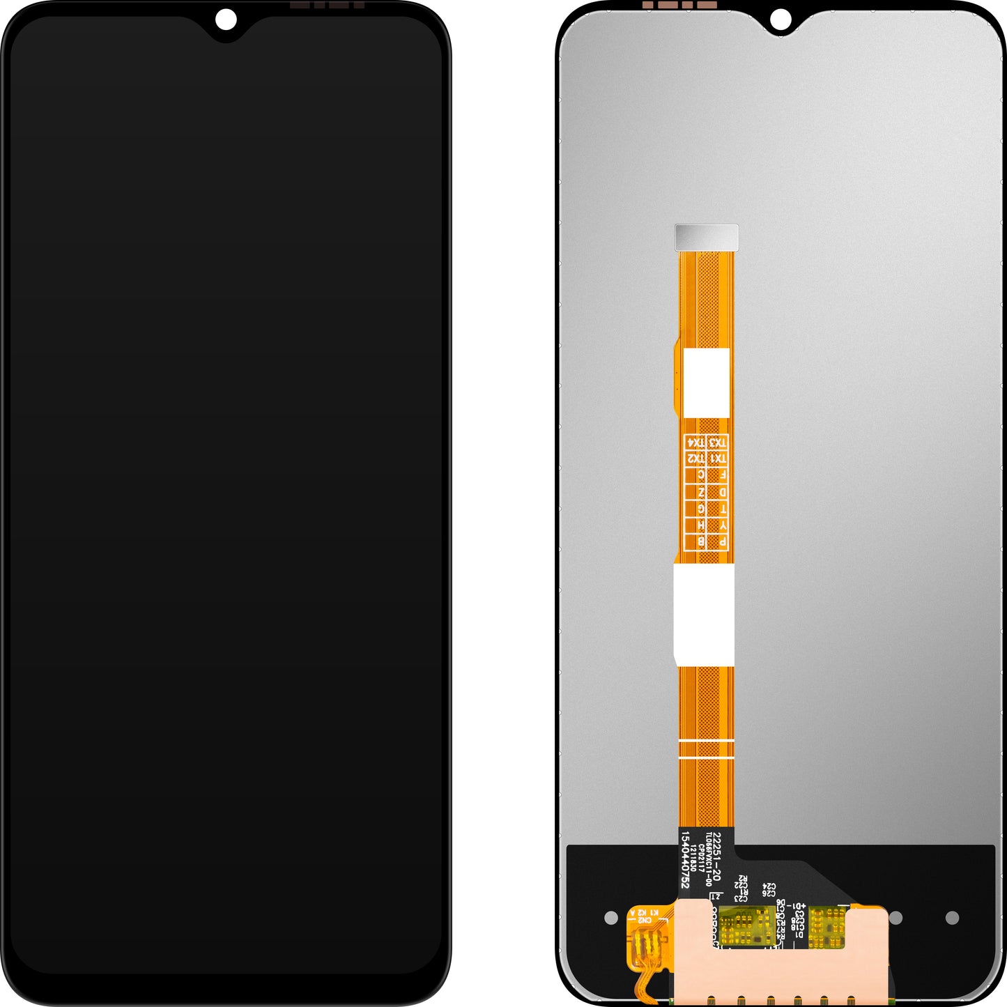 Display med Touchscreen MP kompatibel med vivo Y35 (2015)