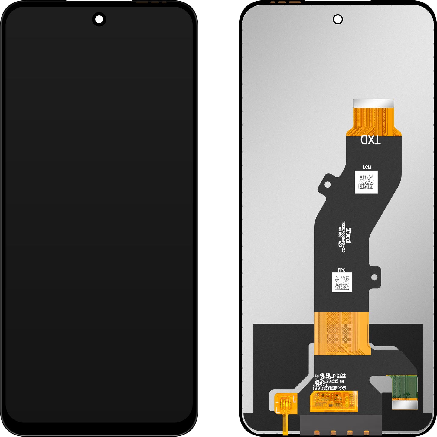 Display med Touchscreen MP kompatibel med Tecno Pop 9 / Pop 9 4G / Pova 6 Neo 5G / Spark 30C / Spark 30C 5G