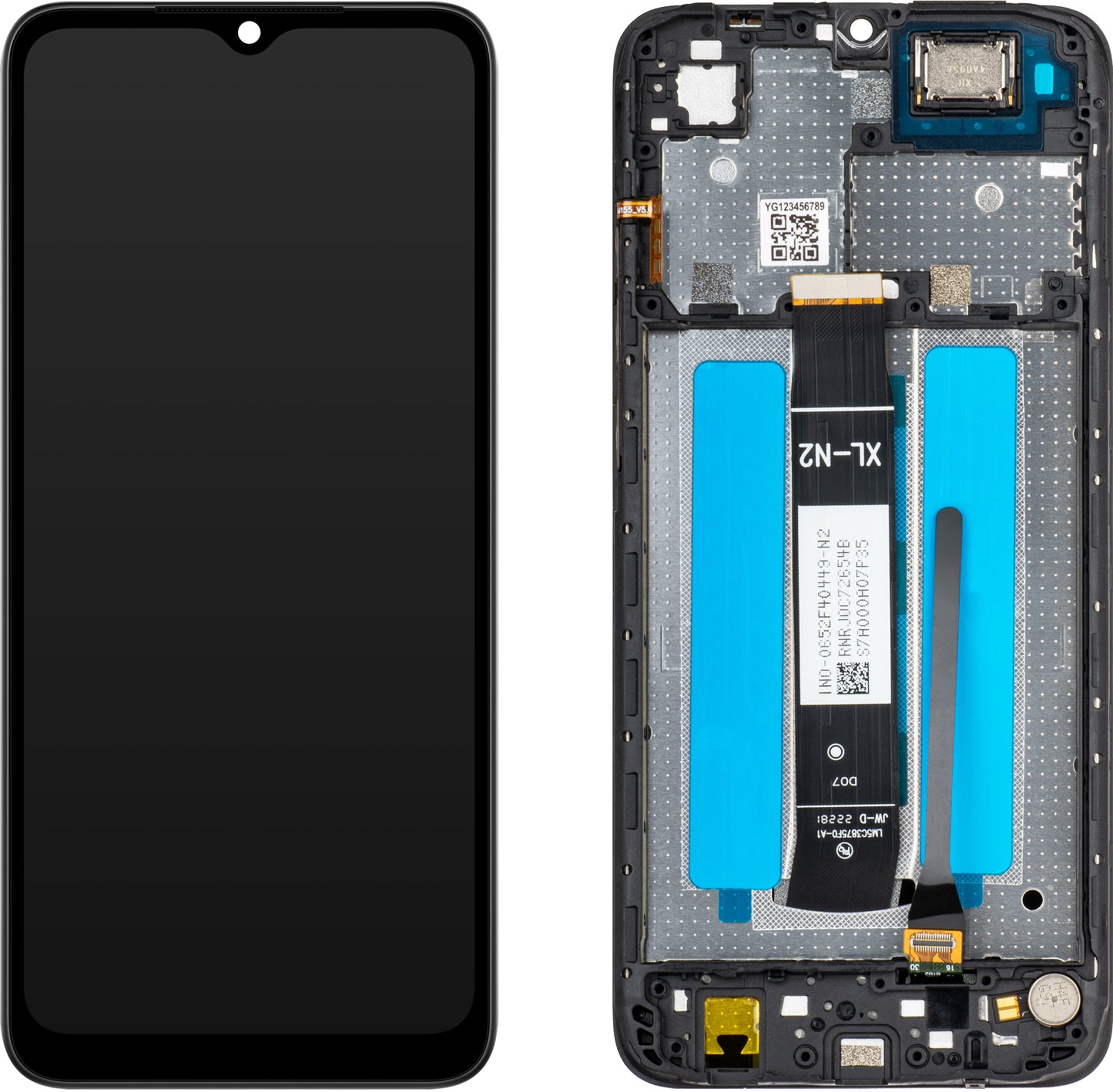 MP berøringsskjerm kompatibel med Xiaomi Redmi Redmi A1 / A1+ / A2 / A2+, med ramme, svart