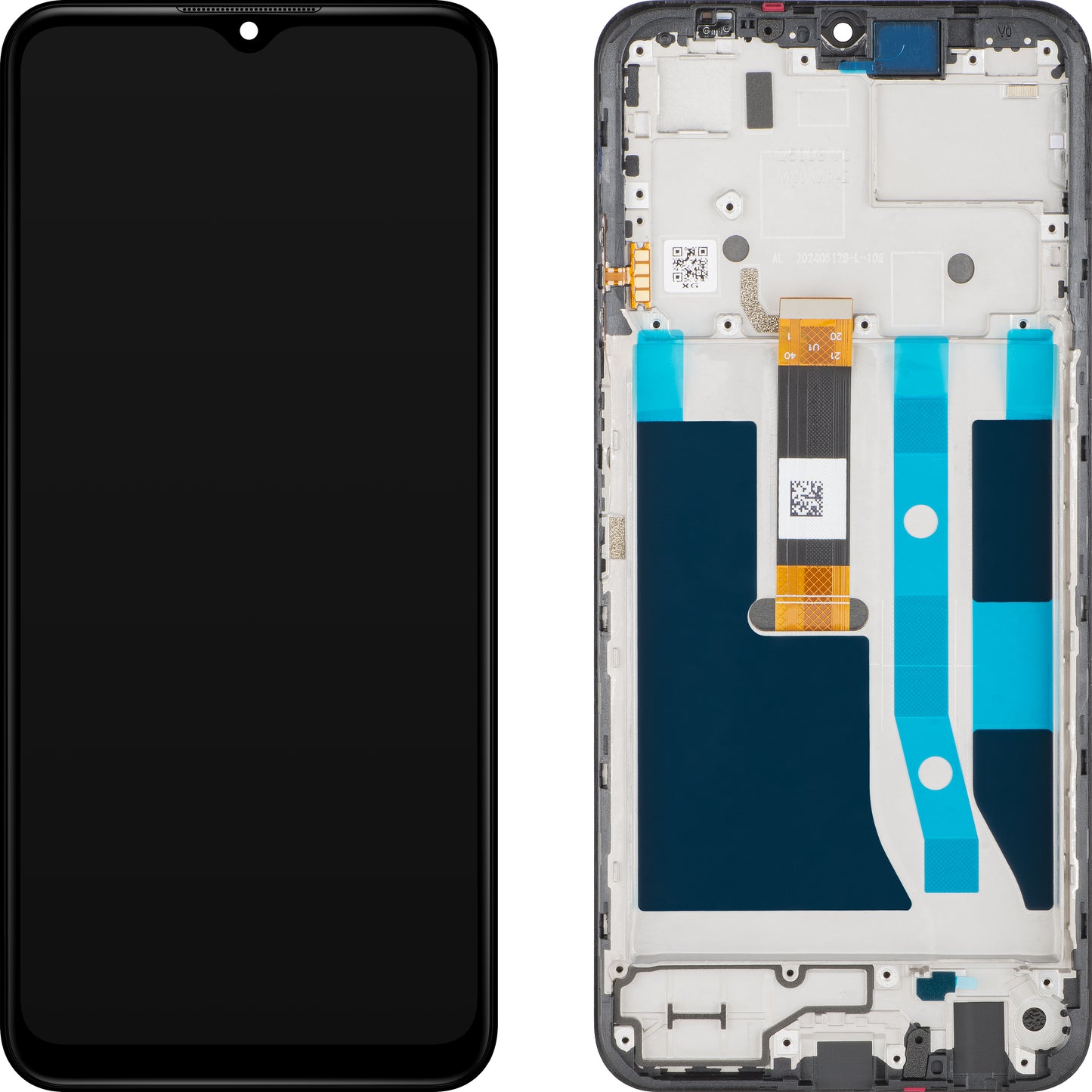 Touchscreen-display Nokia G42, med ramme, svart, Service Pack 70101355H001