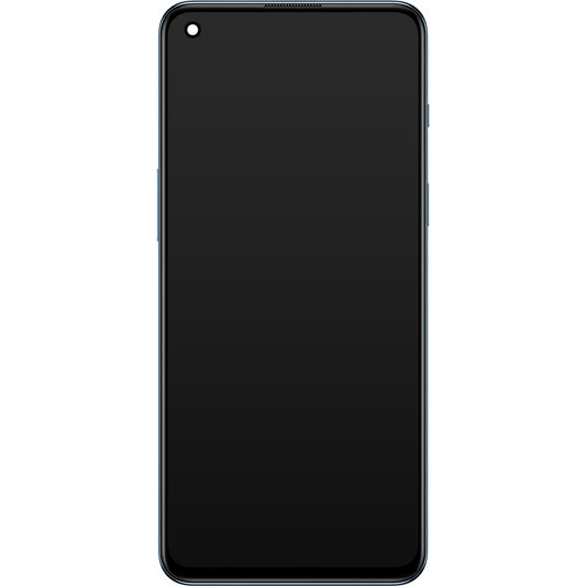 OnePlus Nord 2 5G berøringsskjerm med ramme, blå (Blue Haze), Service Pack 4907924