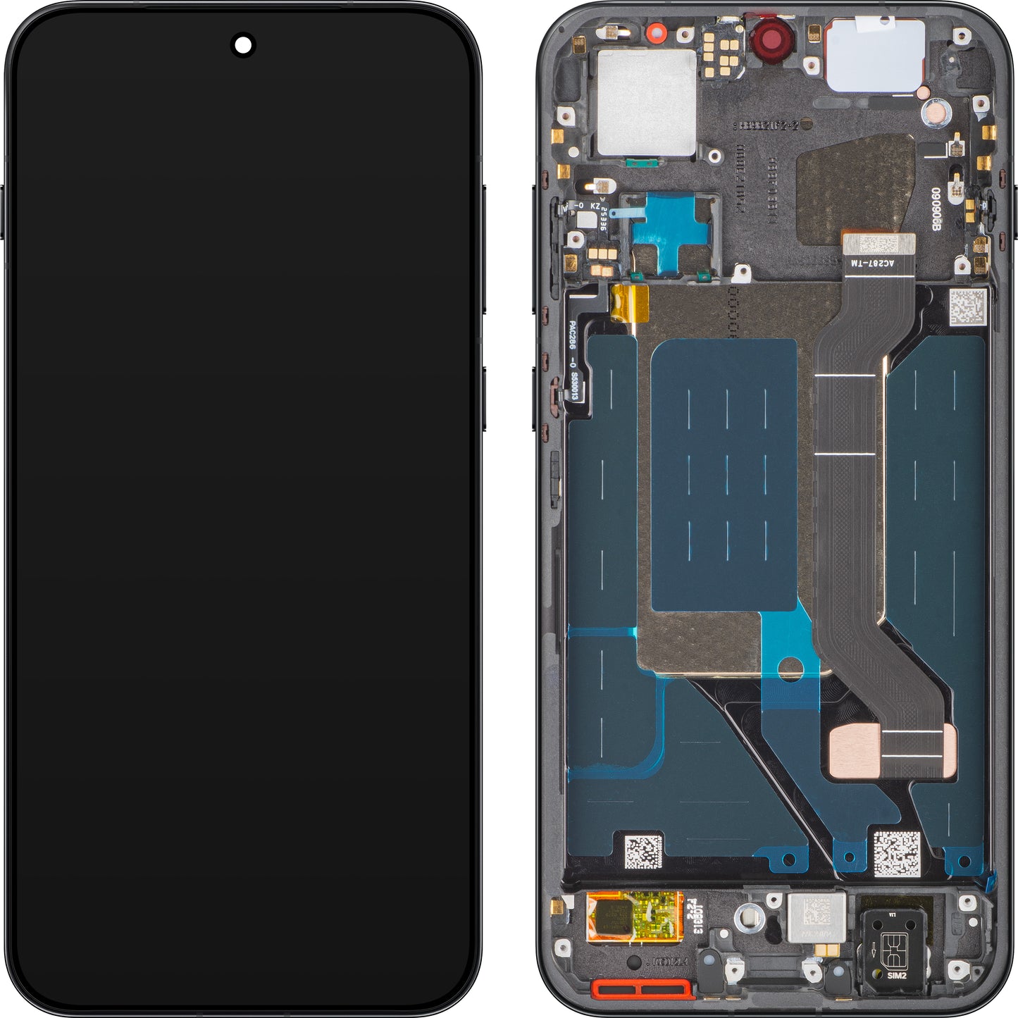 Display med Touchscreen Oppo Find X9, med Ramme, Svart (Space Black), Service Pack 621029000714