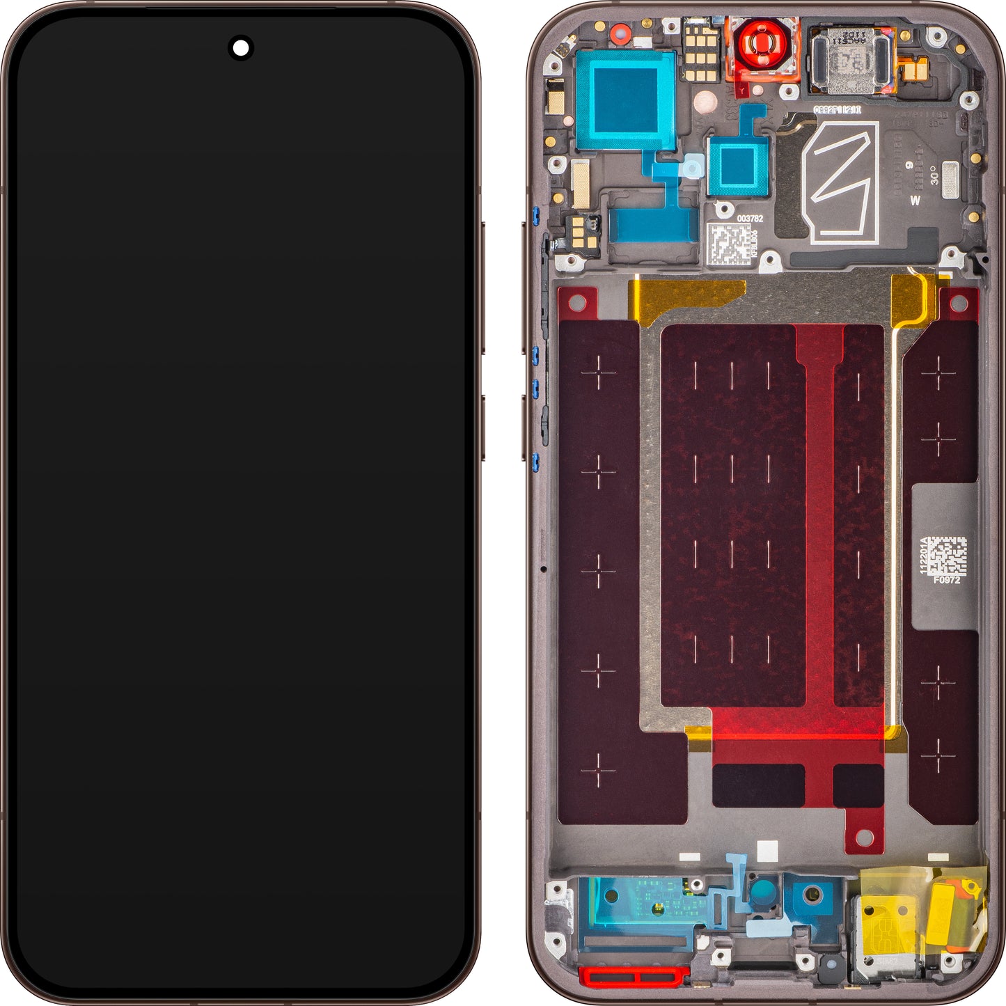 Display med Touchscreen Oppo Reno15 Pro Mini / Reno15 Pro, med Ramme, Brun (Dusk Brown /Cocoa Brown), Service Pack 621029000774