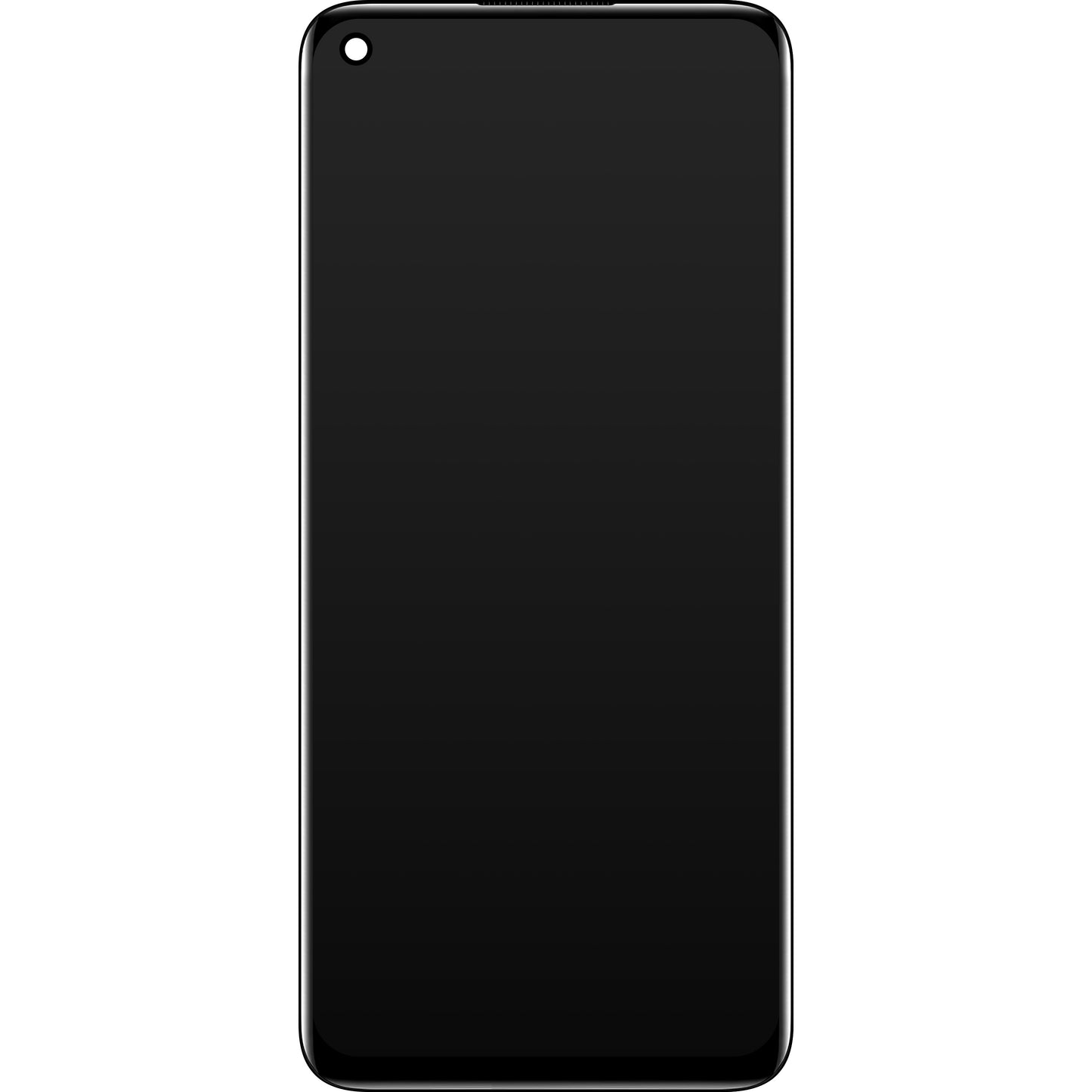 Touchscreen-display Oppo A96, med ramme, svart, Service Pack 4130058