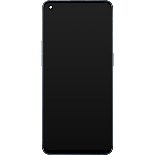 Oppo Reno6 5G berøringsskjerm med ramme, Stellar Black, Service Pack 4907749