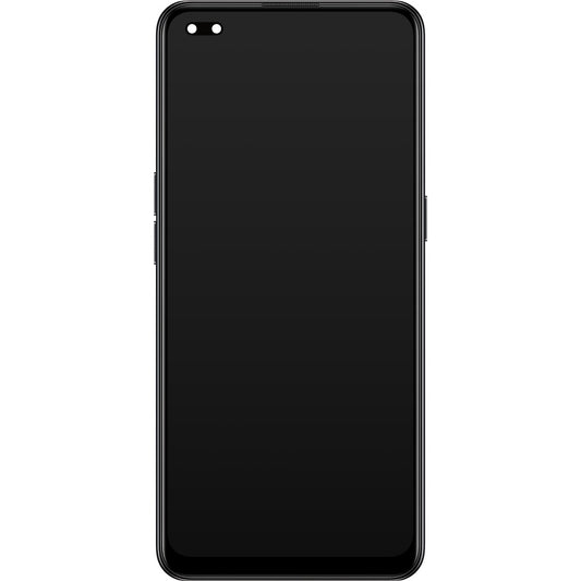 Berøringsskjerm Oppo Reno4 5G, med ramme, Space Black, Service Pack 4904705