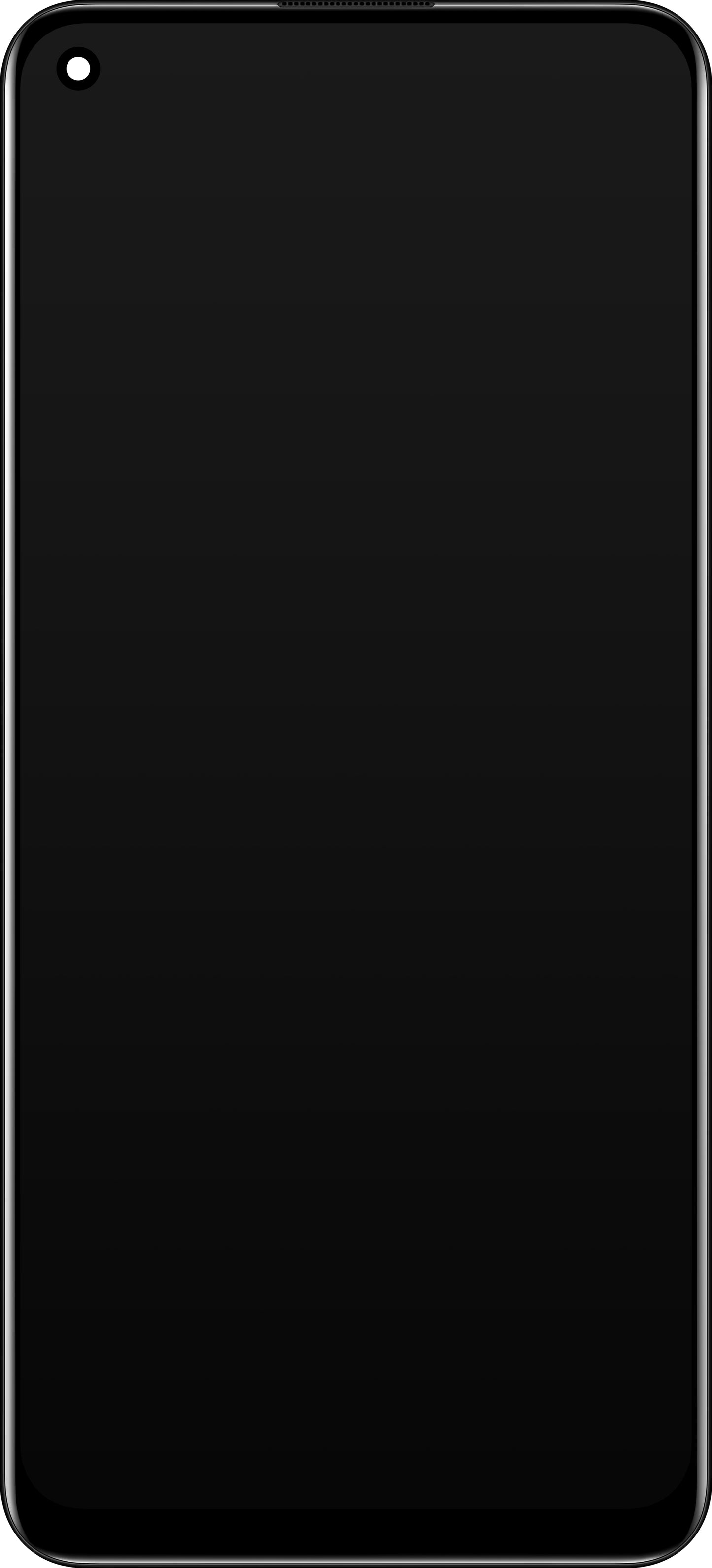 Berøringsskjerm Oppo Reno5 F / A94 / F19 Pro / Reno5 Lite, med ramme, svart, Servicepakke 4906763