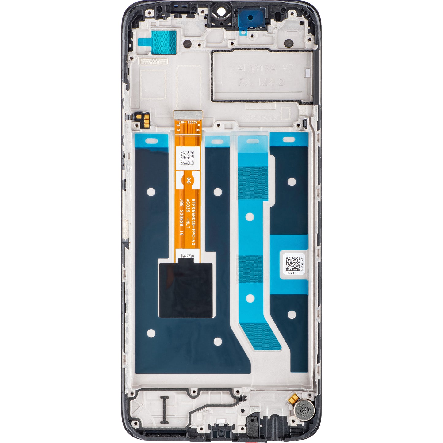 Oppo A17 berøringsskjerm med ramme, svart, servicepakke 4130358