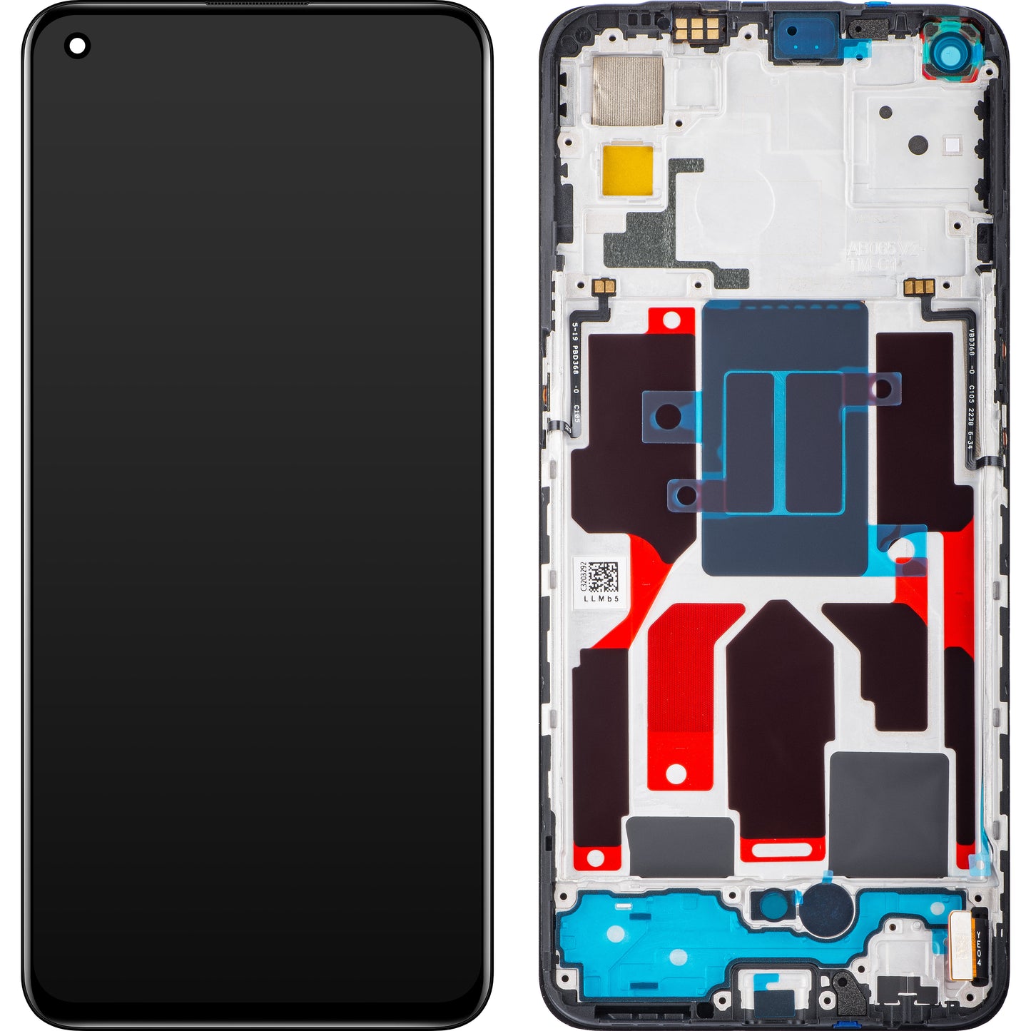 Realme GT Master berøringsskjerm med ramme, svart, Servicepakke 4908139