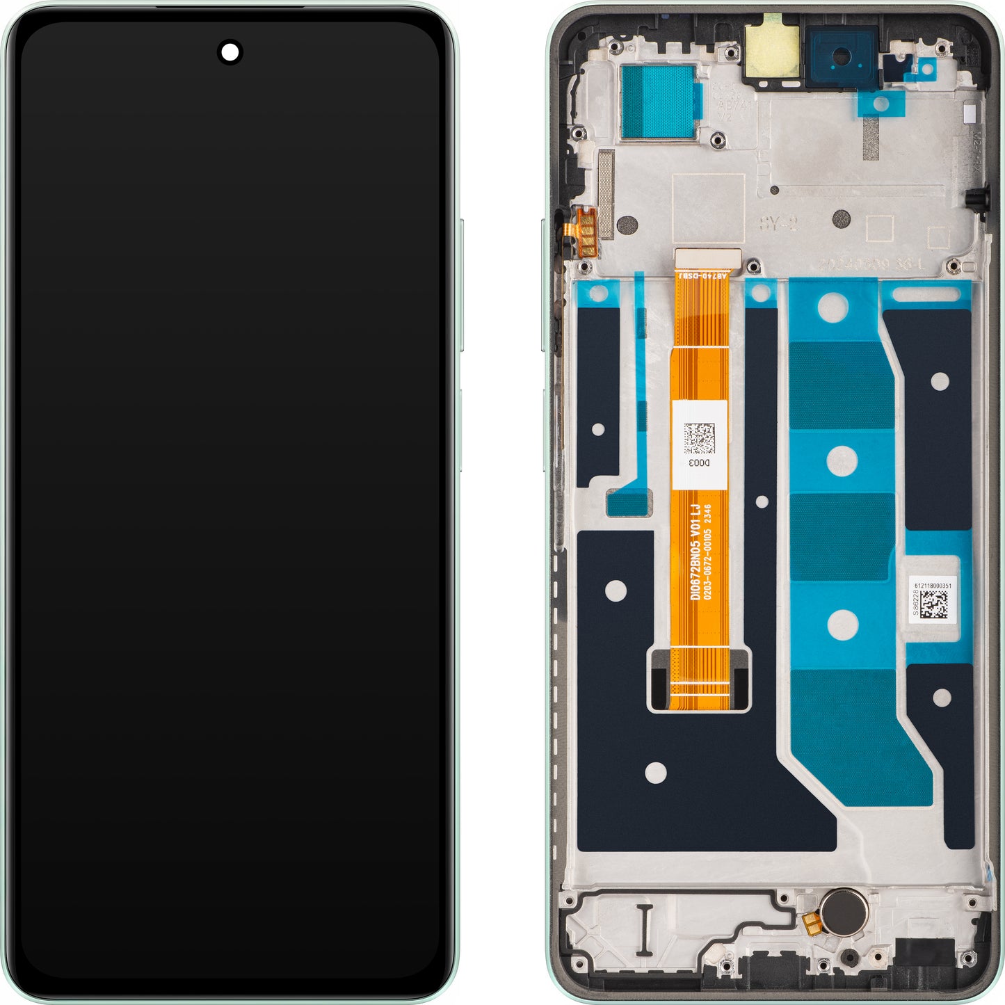 Realme C67 4G berøringsskjerm Realme C67 4G, med ramme, grønn (Sunny Oasis), servicepakke 621029000121