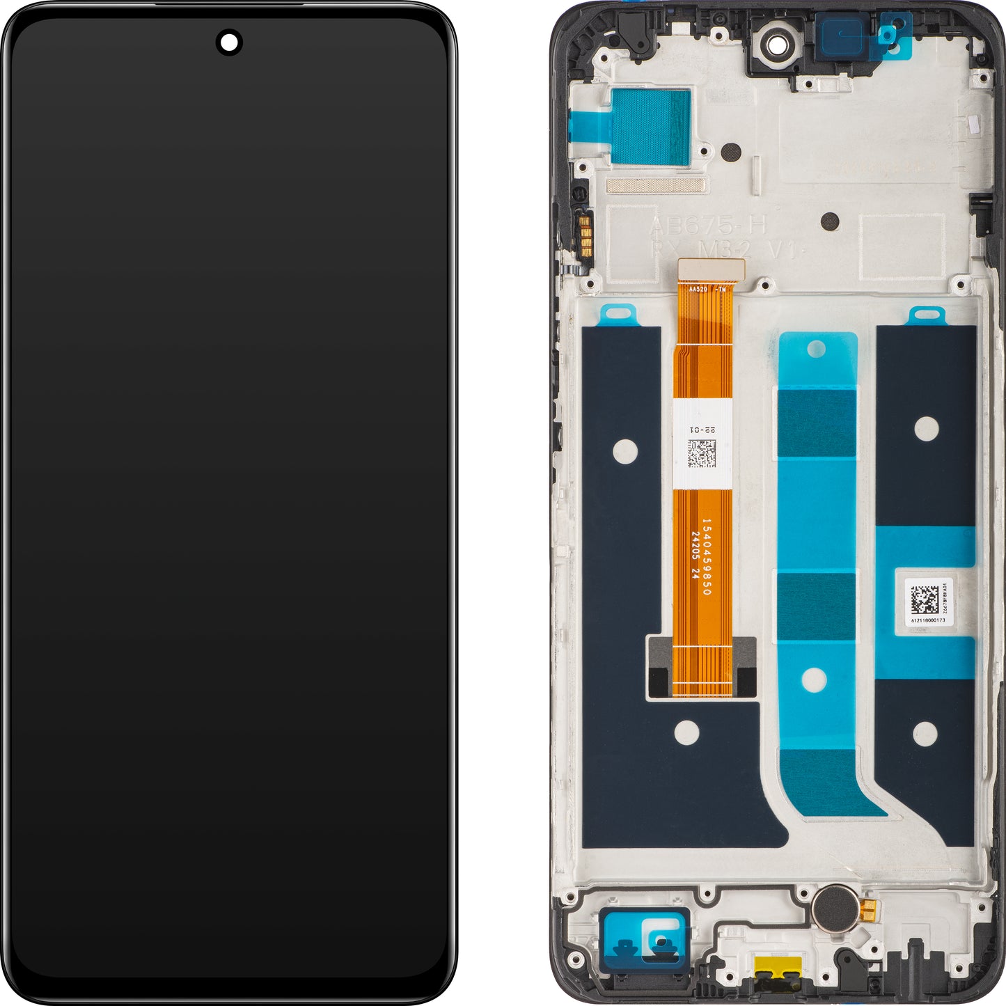 Berøringsskjerm Realme 11 5G, med ramme, midnattssvart, servicepakke 621029000064
