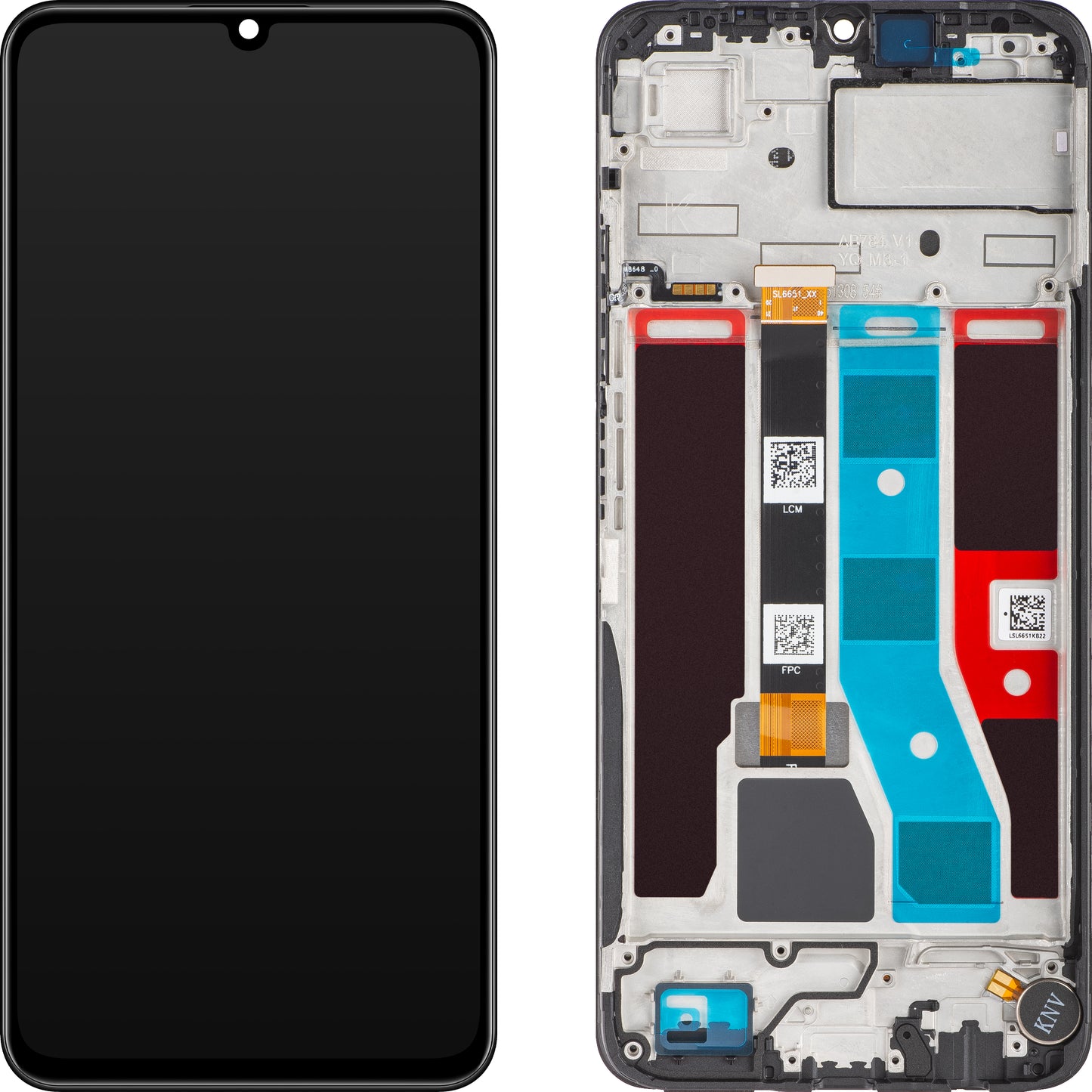 Realme Note 50 berøringsskjerm Realme Note 50, med ramme, midnattssvart, servicepakke 621029000179