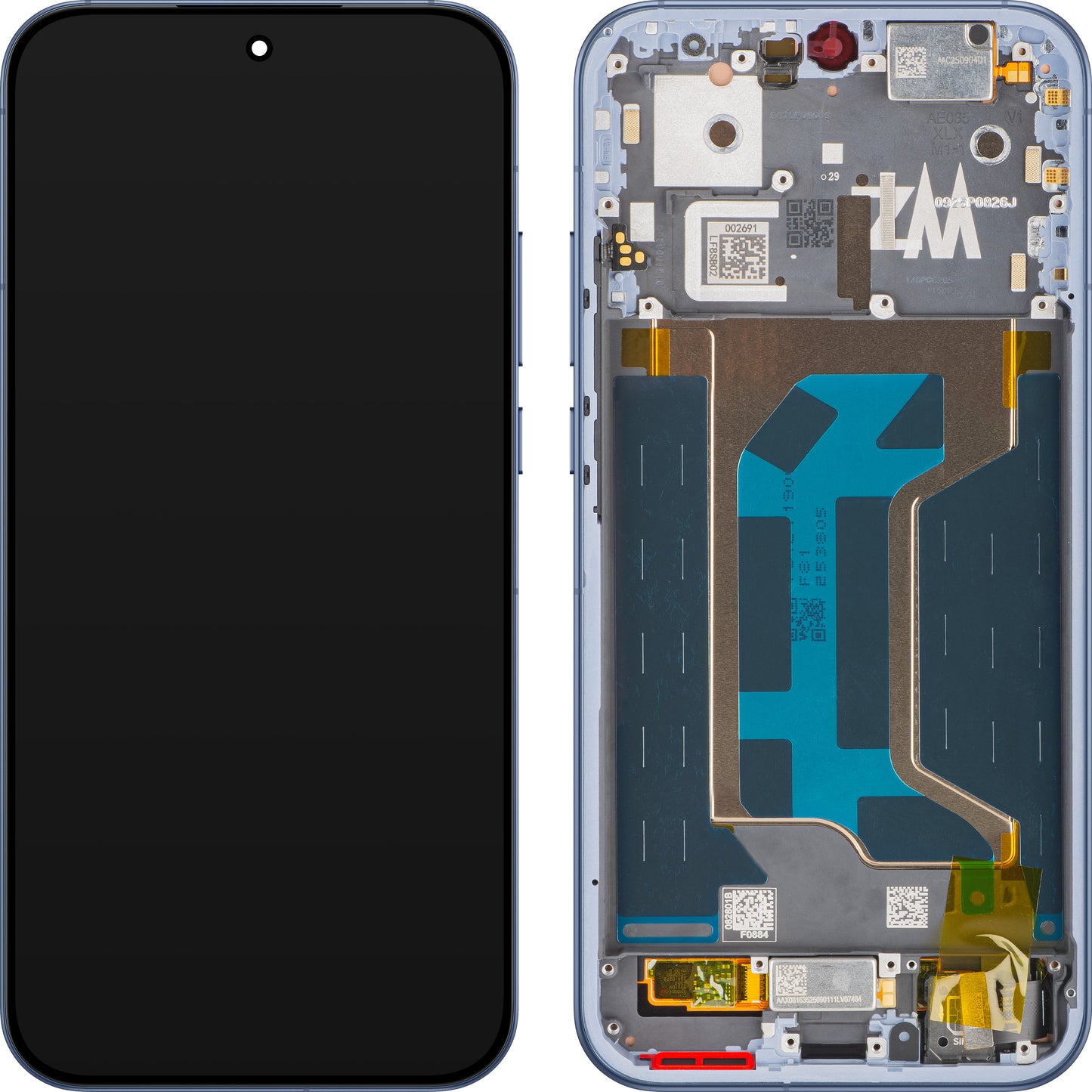 Display med Touchscreen Realme GT 8 Pro, med ramme, Blå (Urban Blue), Service Pack 621029000684