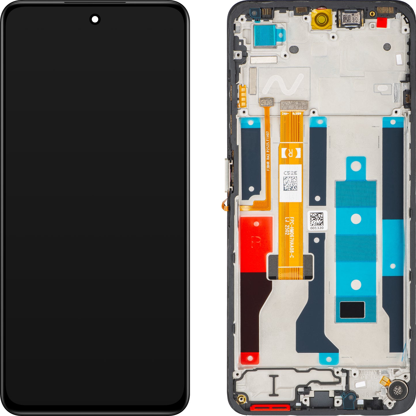 Display med Touchscreen Realme C75 5G, med Ramme, Gull, Service Pack 621029000536