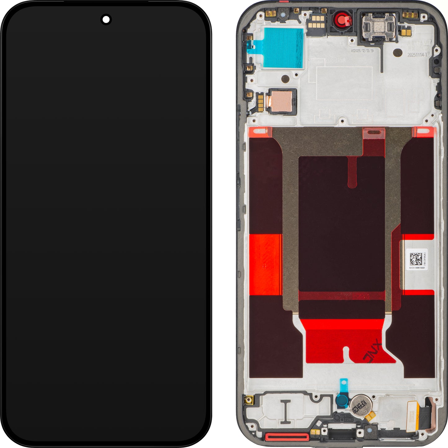 Display med Touchscreen Realme 16 Pro, med Ramme, Svart, Servicepakke 621029000809