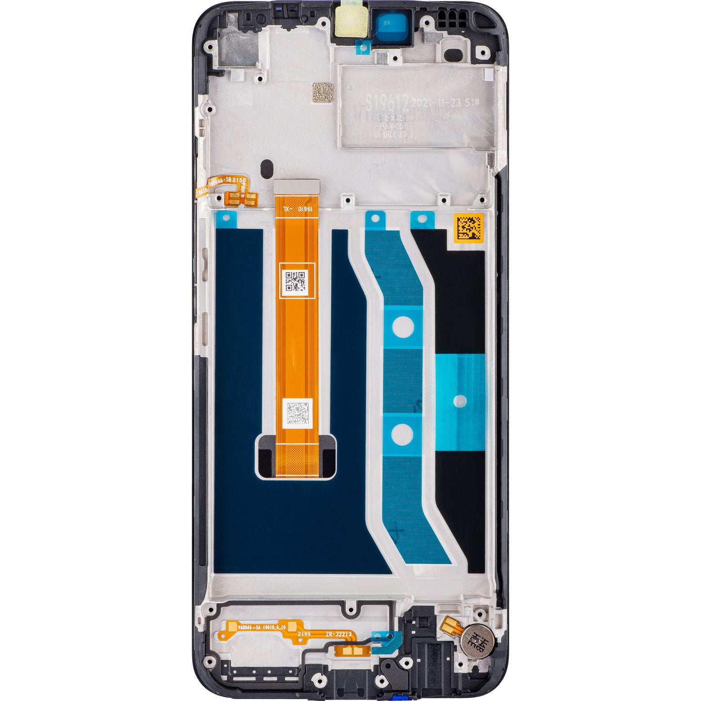 Berøringsskjerm Realme C21Y, med ramme, svart, Servicepakke 4908747