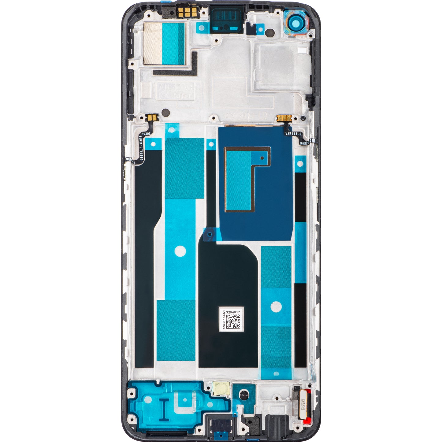 Berøringsskjerm Realme 9 Pro+, med ramme, svart, Servicepakke 4909496