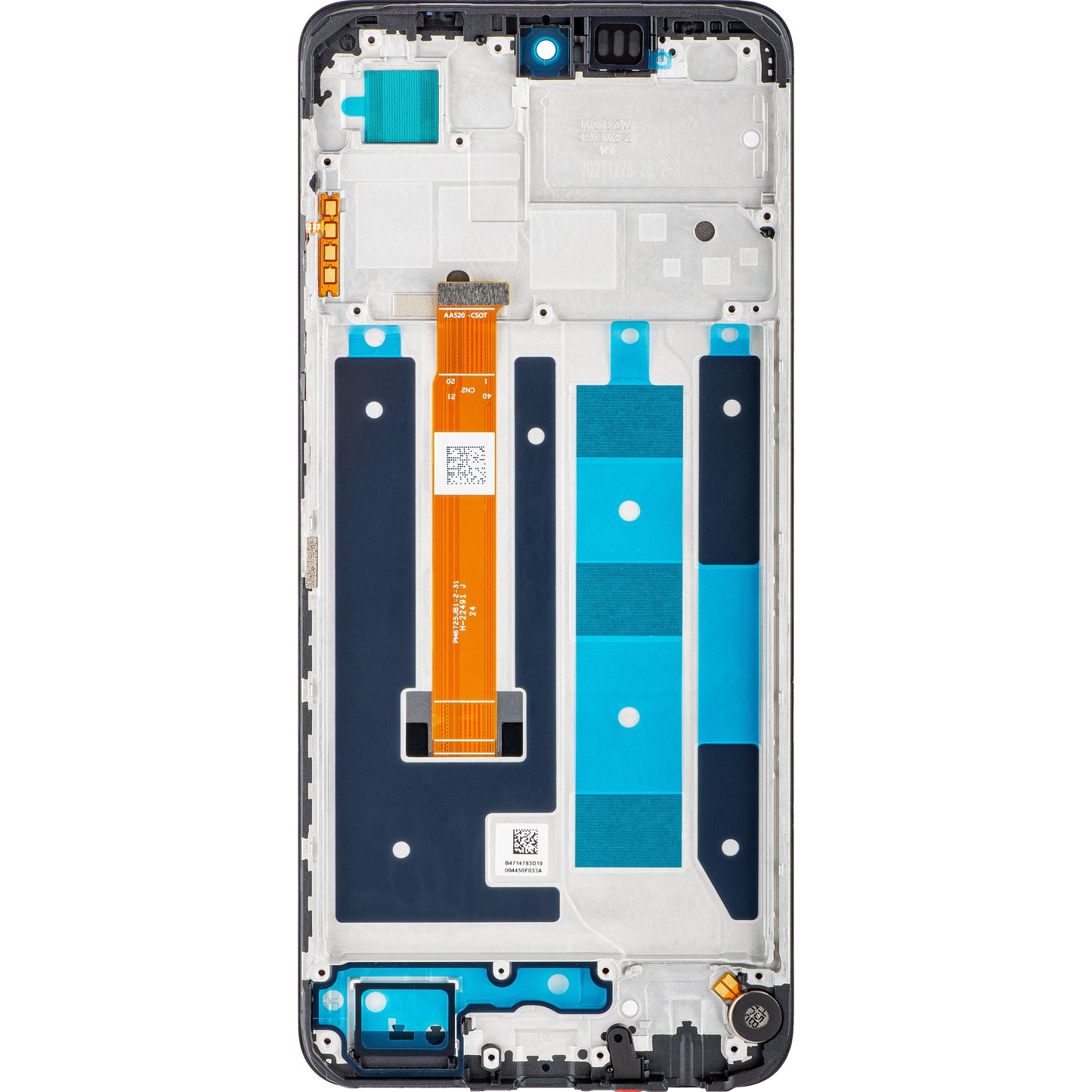 Berøringsskjerm Realme C55, med ramme, svart, Servicepakke 4130438