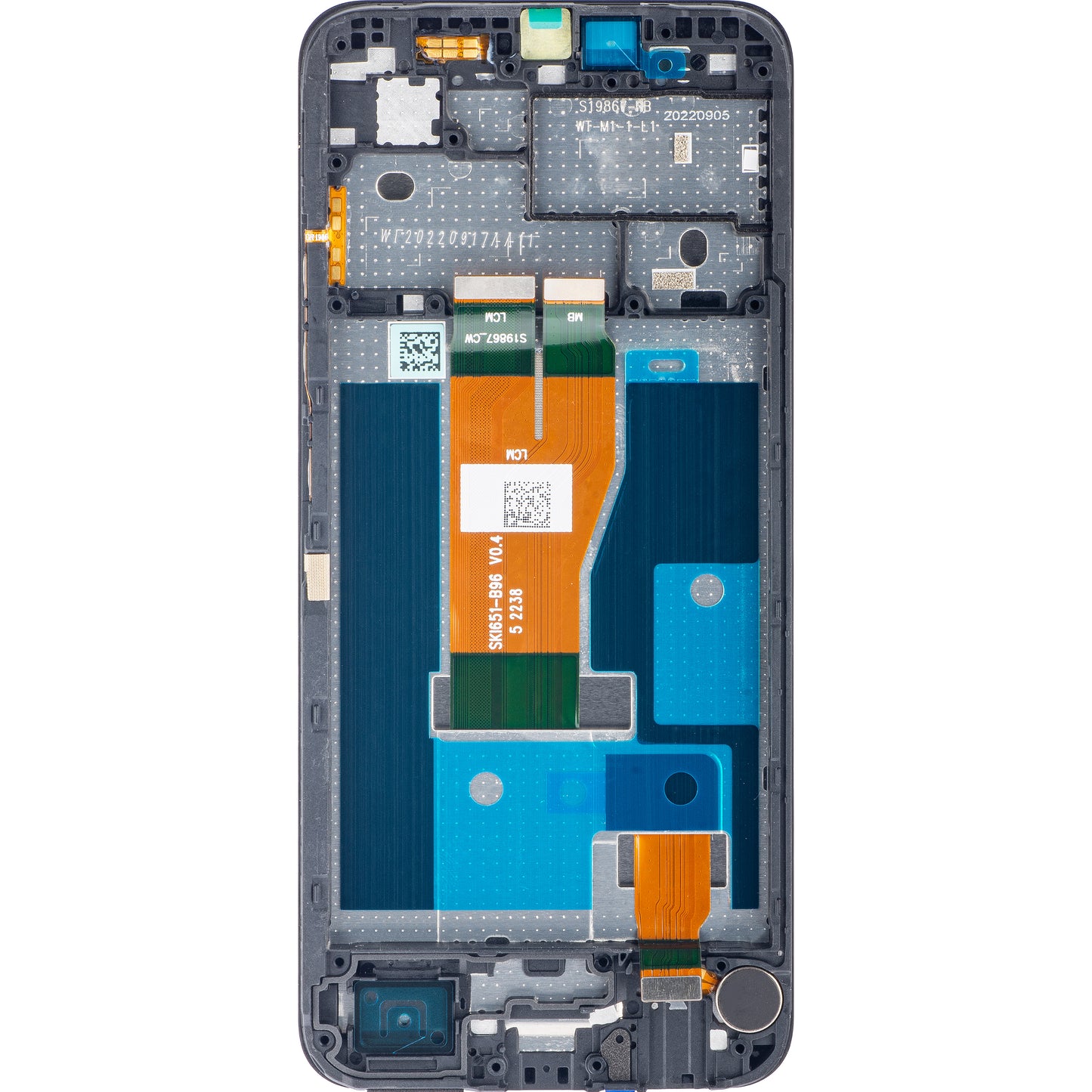 Realme C33 berøringsskjerm med ramme, svart (Night Sea), Servicepakke 4130336