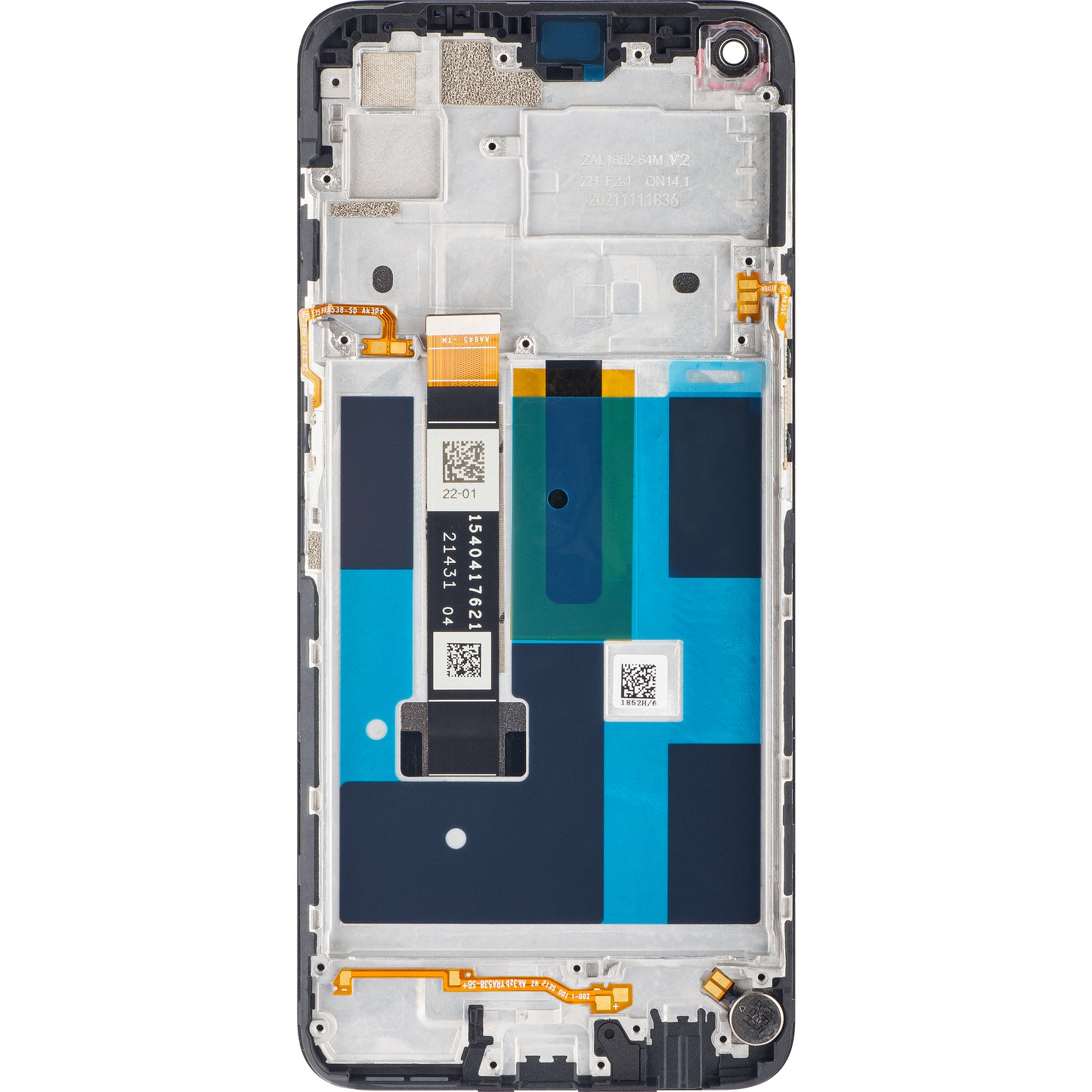 Berøringsskjerm Realme 7, med ramme, tåkeblå, servicepakke 4906871