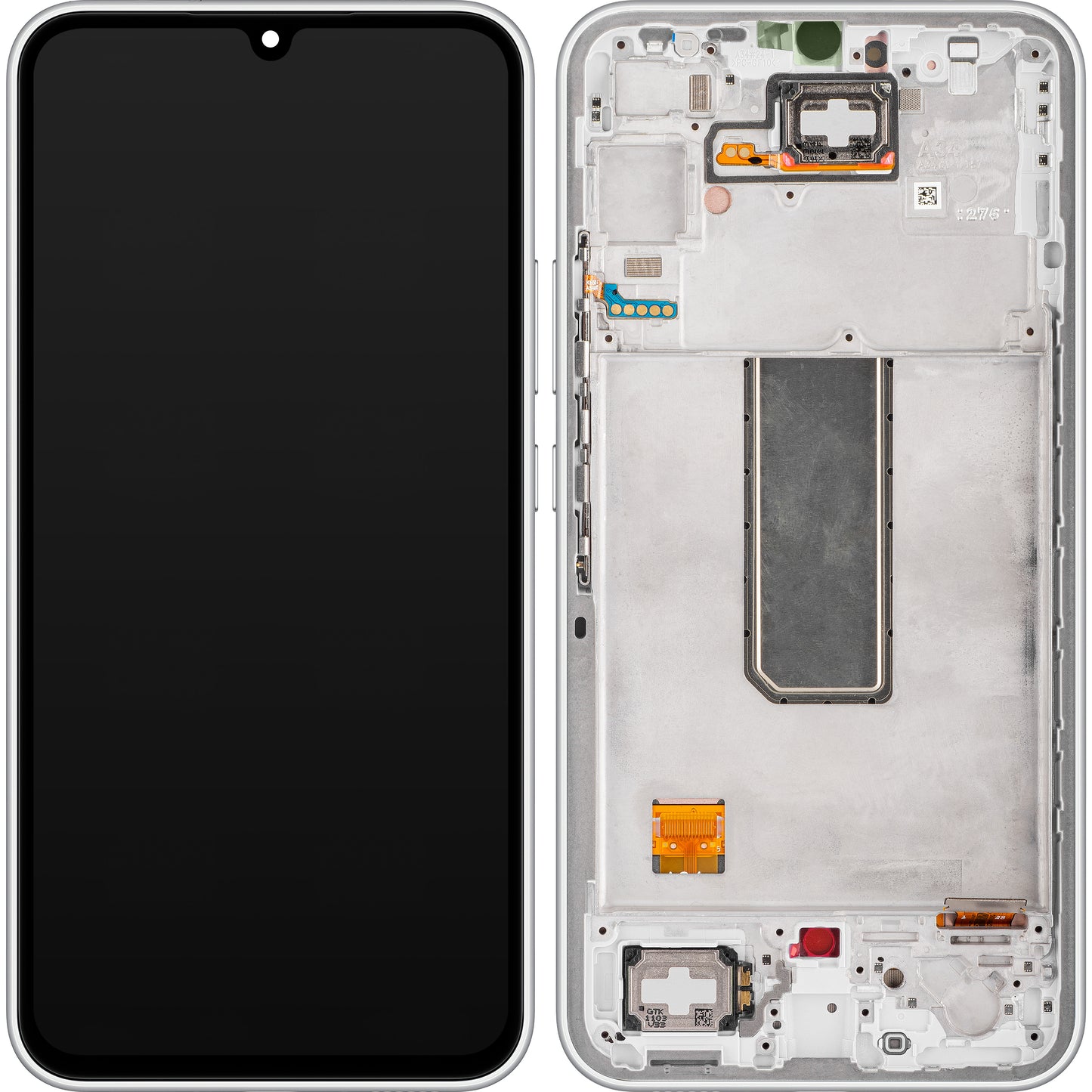 Samsung Galaxy Galaxy A34 A346 berøringsskjerm med ramme, sølv, servicepakke GH82-31200B