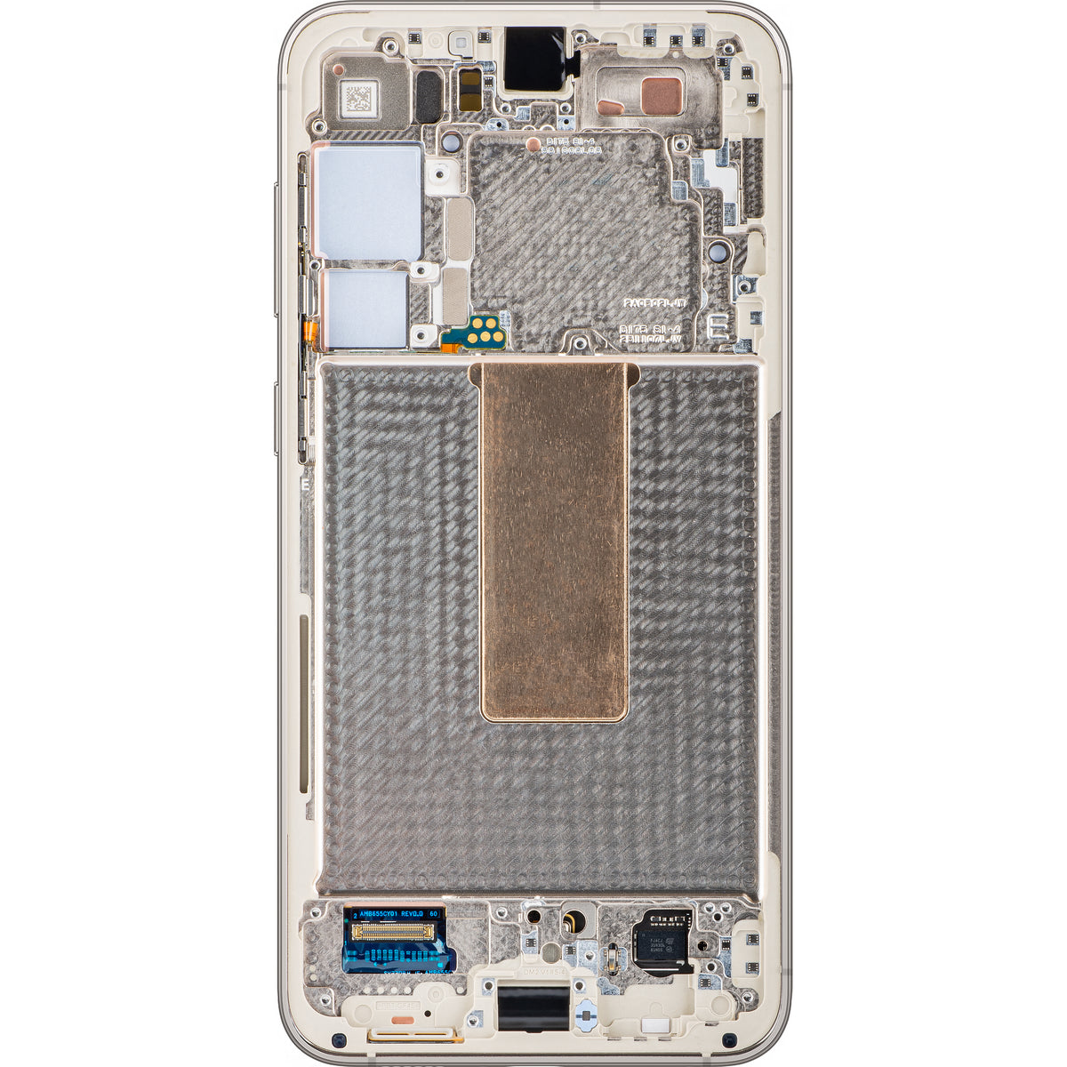 Samsung Galaxy S23+ S916 berøringsskjermdisplay med ramme, hvit (krem), servicepakke GH82-30476B