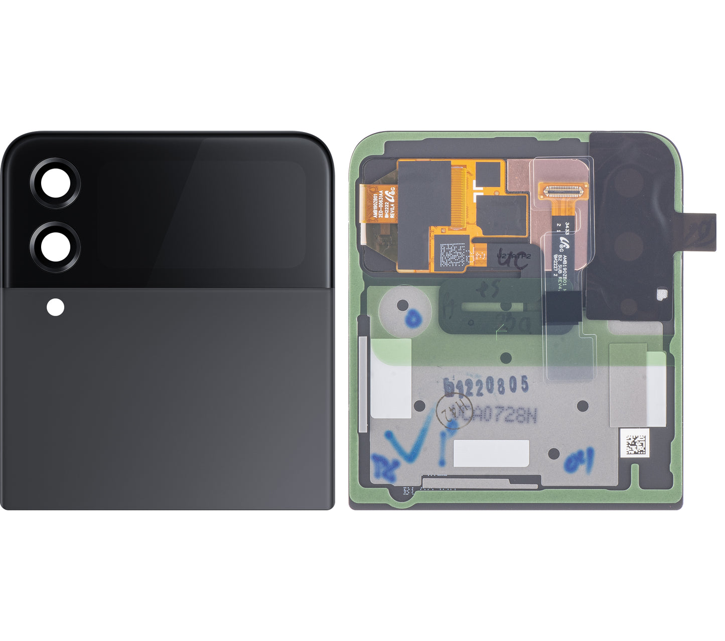 Berøringsskjerm Samsung Galaxy Z Flip4 F721, Sub Outer, grå (grafitt), Servicepakke GH97-27947A Servicepakke GH97-27947A