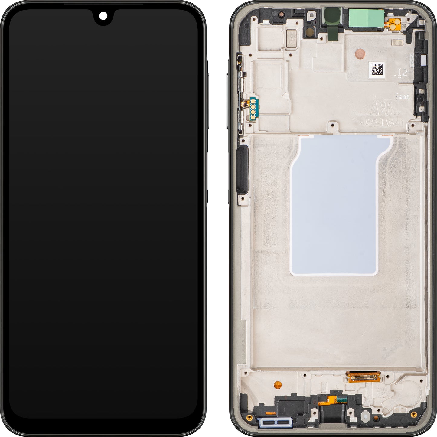 Display med Touchscreen Samsung Galaxy A26 A266, med Ramme, Svart, Service Pack GH82-37049A