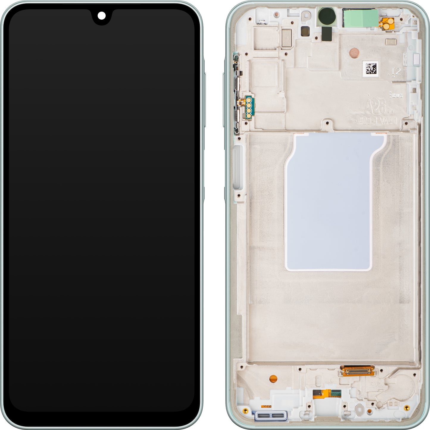 Display med Touchscreen Samsung Galaxy A26 A266, med Ramme, Grønn, Service Pack GH82-37049C