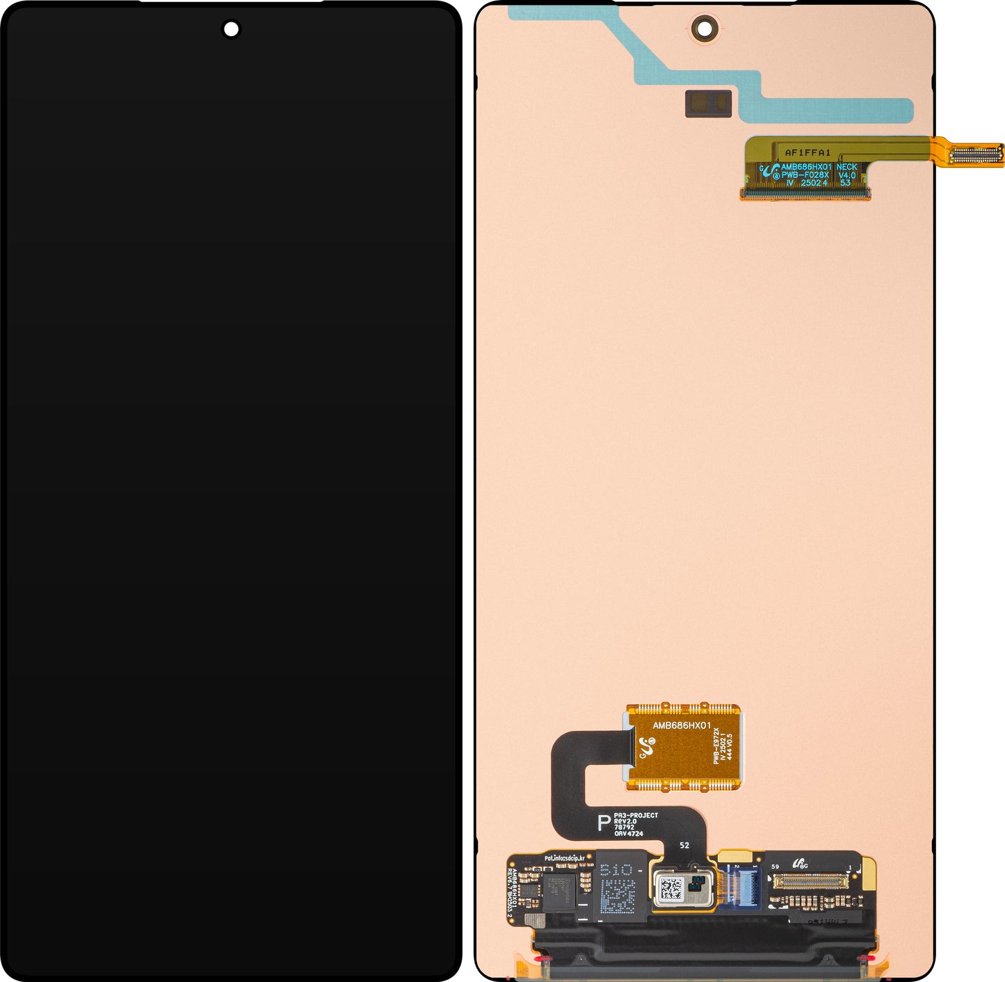 Display med Touchscreen Samsung Galaxy S25 Ultra S938, Service Pack GH82-36588A