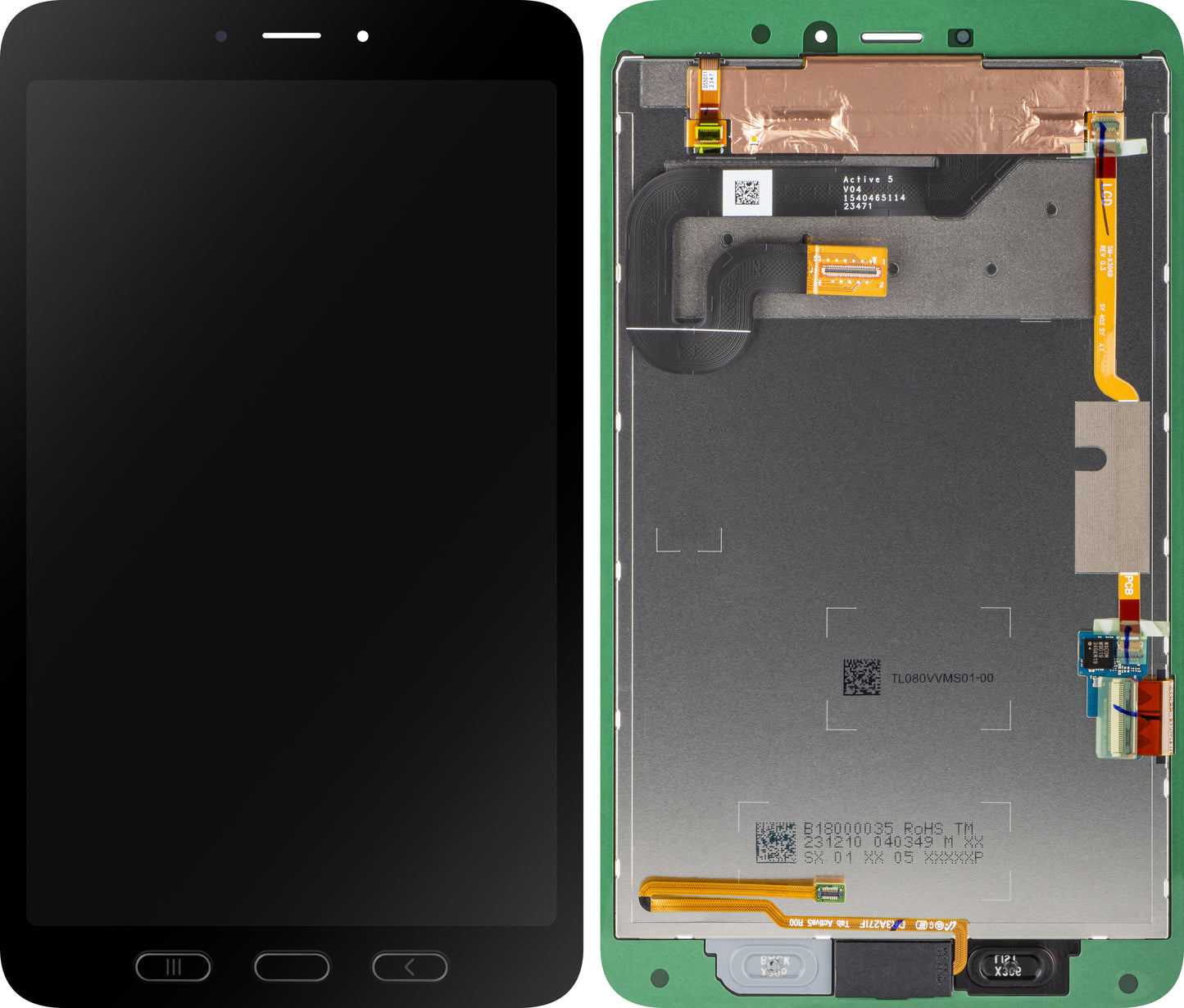 Display med Touchscreen Samsung Galaxy Tab Active5, Service Pack GH82-33847A