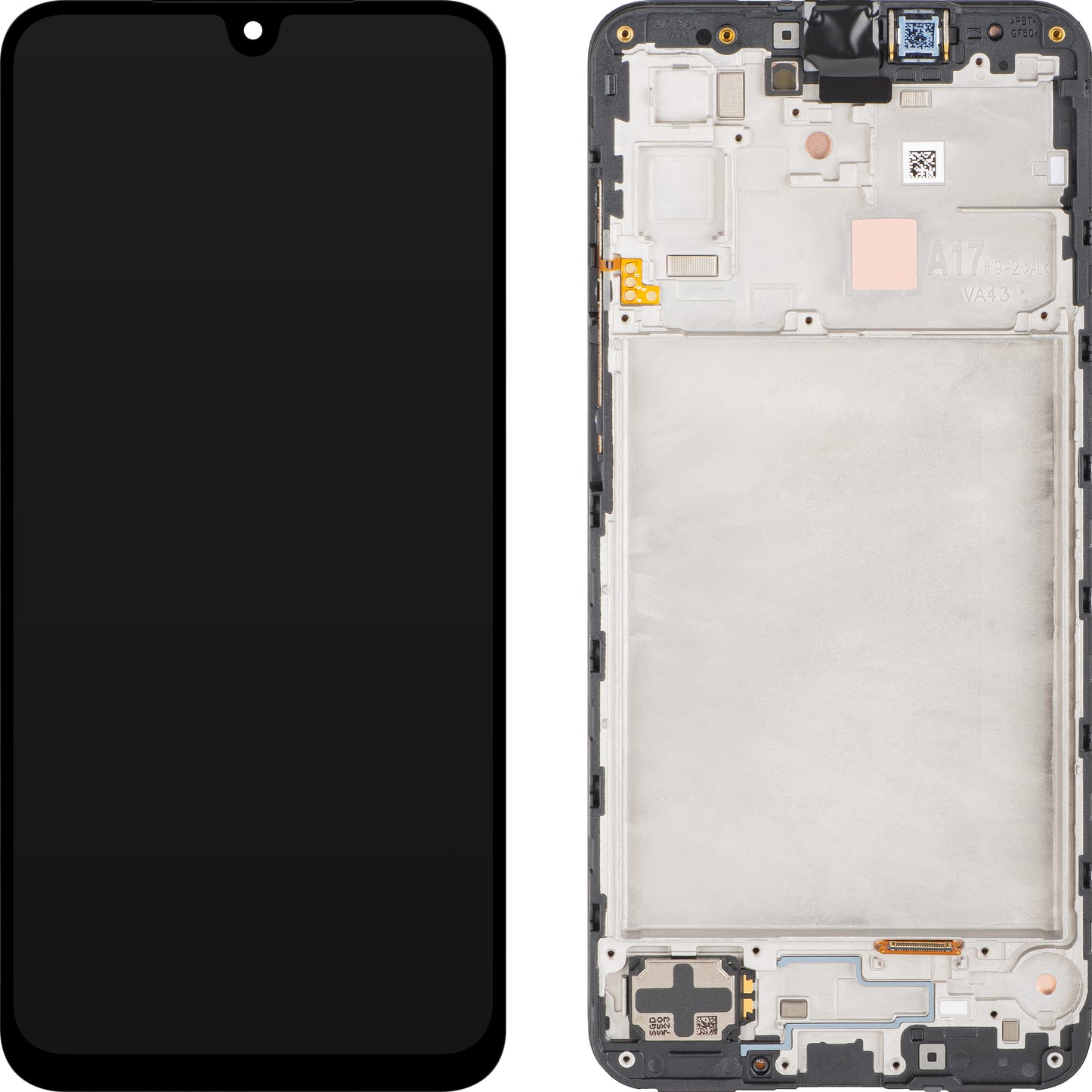 Display med Touchscreen Samsung Galaxy A17 5G, med Ramme, Svart, Service Pack GH82-38045A
