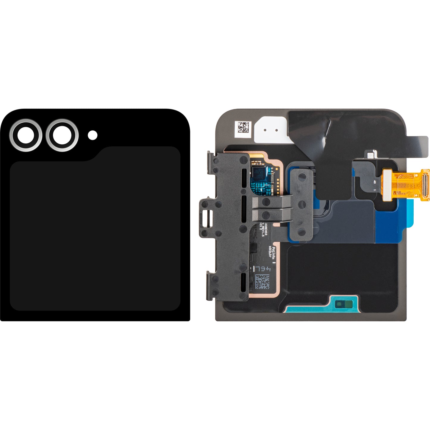 Display med Touchscreen Samsung Galaxy Z Flip6 F741, Sub Outer, Hvit, Service Pack GH97-30012F