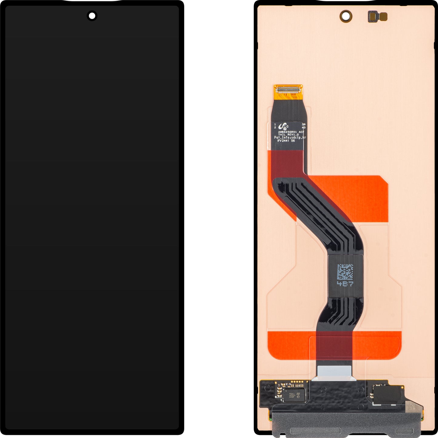 Display med Touchscreen Samsung Galaxy Z Fold6 F956, Sub Outer, Service Pack GH82-35047A