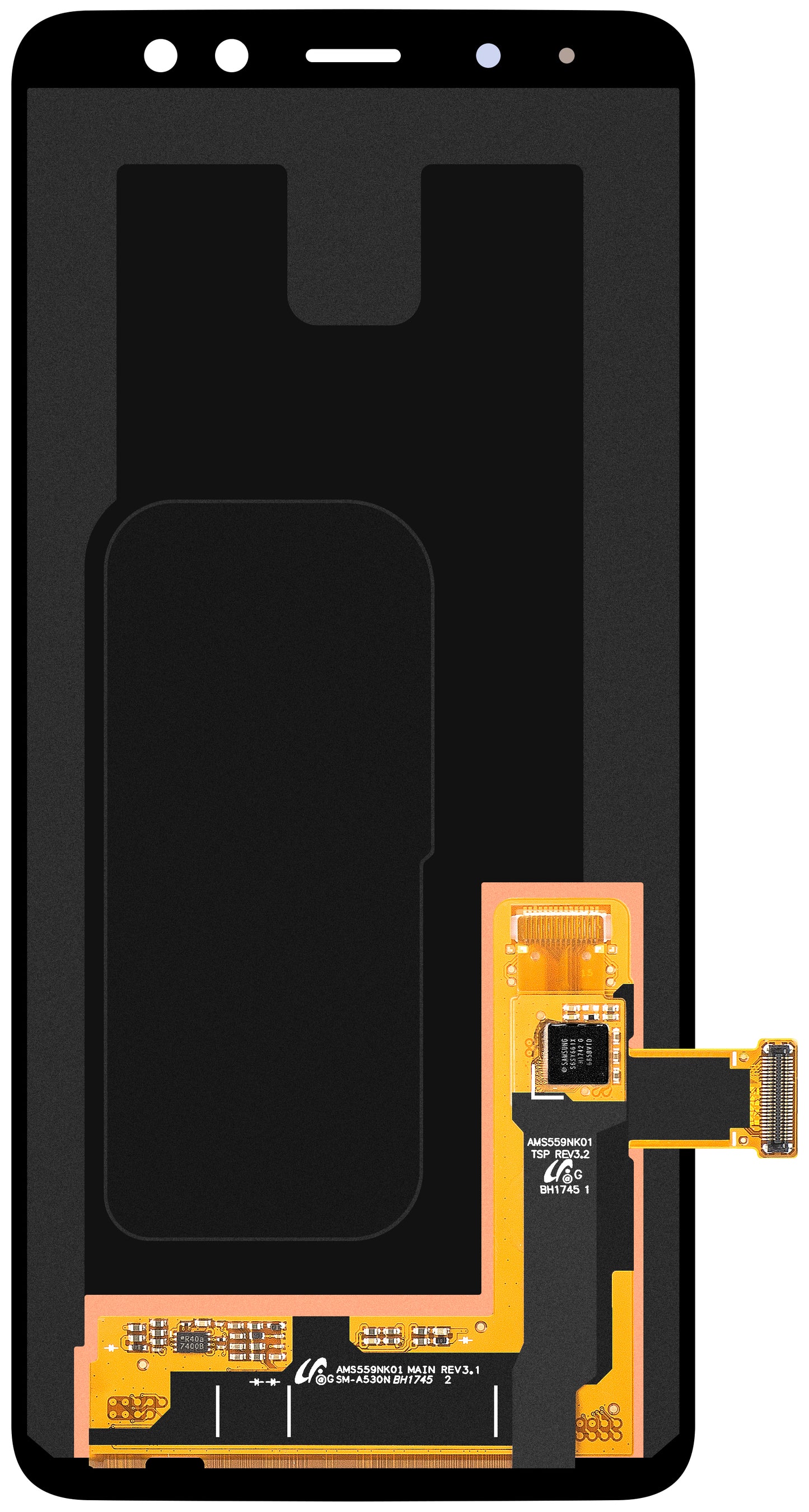 Berøringsskjerm Samsung Galaxy A8 (2018) A530, Servicepakke GH97-2140406A